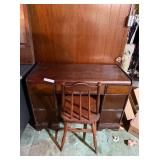desk and chair