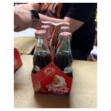 vintage coca cola 8 oz glass bottle set all...