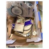 feathers, cleaning supplies and other misc items