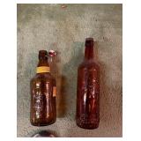 malt whiskey bottles x2
