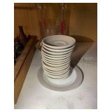 1 Large plate and 15 dessert plates