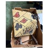 vintage poker themed pendant lamp fiberglass...