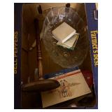 candle holder, brownie girl scout sash and...