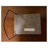 antique soap stone foot warmer