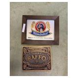 Vintage Birra Raffo and German Beer wall decor