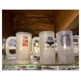 plastic vintage beer mugs