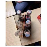 vintage pepsi cola 10 oz glass bottle set 4...