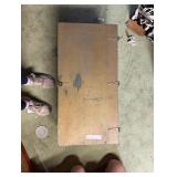 wooden box with latch