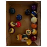 antique pool ball set