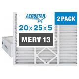 Aerostar 20x25x5 Air Filter MERV 13  Furnace Filte
