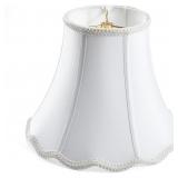 White Bell Scalloped Lamp Shade 5