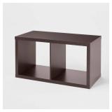 2 Cube Organizer Espresso - Brightroom