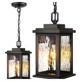 VIANIS Outdoor Pendant Light Fixture  Farmhouse Ex