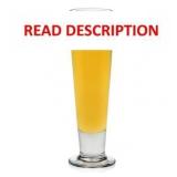 Libbey Stockholm Pilsner Beer Glasses Set of 4  14