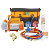 $126 BACOENG 3.6CFM Vacuum Pump and Gauge Set - Ho