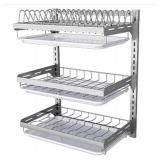 Wall Dish Rack Punch-Free Dish Drying Rack Wall 3
