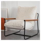 $110 MAXYOYO Accent Chair  Sherpa Arm Chair for Li