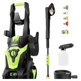 $140 PowRyte Electric Pressure Washer  Foam Cannon