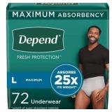 Depend Fresh Protection Adult Incontinence Underwe