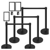 Stanchions with Retractable Belts Crowd Control Ba