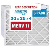 $112 Aerostar 20x25x4 MERV 11 Pleated Air Filter