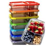 Youngever 7 Pack Bento Lunch Box  Meal Prep Contai