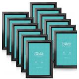 LaVie Home 4x6 Picture Frames (12 Pack  Black) Sim