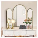 $130 Trifold Vanity Mirrors 3 Way  30 x 37in Adjus