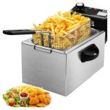 Deep Fryer with Basket  4.2 Qt Electric Deep Fat F