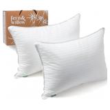 Premium King Size Bed Pillows - Set of 2  20"x36"