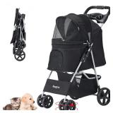 Pet Stroller for Medium Small Dogs and Cats  Foldi