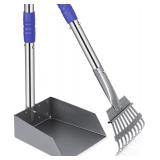 Heeyoo Dog Pooper Scooper  Dog Poop Tray and Rake