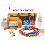 $126 BACOENG 3.6CFM Vacuum Pump and Gauge Set - Ho