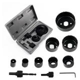 Hole Saw Set 11 Pieces 3/4" - 2-1/2" Hole Saw Kit