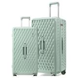 $200 Somago Large Suitcases with Wheels 2 Piece Ha