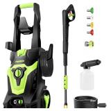 $140 PowRyte Electric Pressure Washer  Foam Cannon