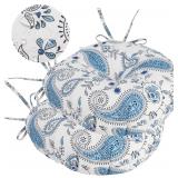 GUEGLSA Outdoor Tufted Round Cushions 18 inch  Wat