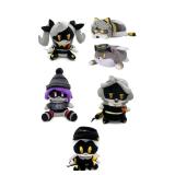 $150 Set of 6 Cartoon Collectible Plush Dolls...