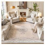 $115 Istana Beige Area Rug 8x10, Machine...