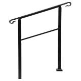 3-Step Handrail, Outdoor Stair Handrail, Carbon...