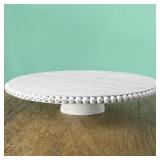Beaded Tabletop Cake Stand 12 Inch Decorative...