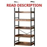$100 HCHQHS Adjustable 6 Tier Open Bookcase,...