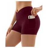 Vertvie Gym Shorts Women 3"/ 9" Crossover Biker...