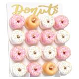 Donut Wall Display Stand, 1 Pack Wood Donut Peg...