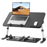 Laptop Desk for Bed, SAIJI Height & Angle...