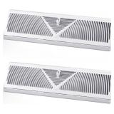2 Pack Baseboard Register Vent 24 Inch Duct...