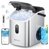 $170 ecozy Nugget Ice Maker Countertop, Smart...