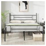 $130 Novilla Metal Queen Bed Frame with...
