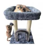 BEGA PET Cat Tree Tower 19.6 inch - 4 in 1 Dark...