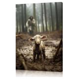 Onstthm Jesus Saving The Lost Lamb Canvas Wall...